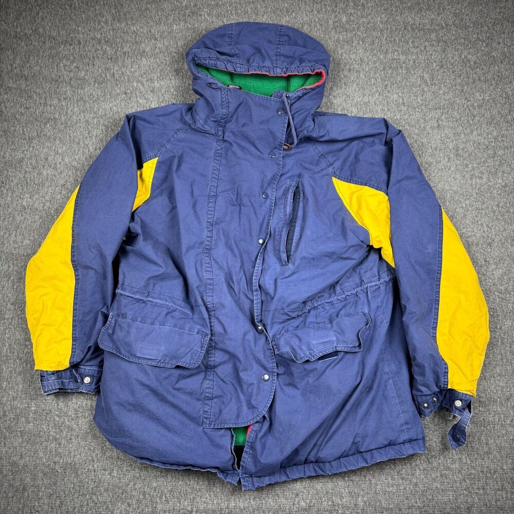 Vintage Polo Ralph Lauren Jacket Men's Medium Cool Wave‎ Colorblock Fleece Lined